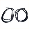 Black rubber weatherstrip seals coiled for automotive window and door frame on nissan datsun sunny b110 kb110 coupe