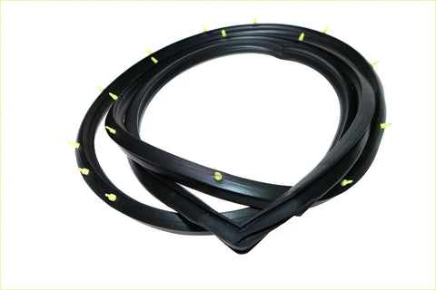 Black rubber weatherstrip with yellow plastic tabs for nissan sunny b310 sedan 1977-1981 weatherstrip set