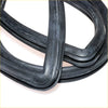 Black rubber weatherstrip set coiled and overlapping for nissan sunny b310 sedan 1977-1981