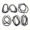 Black rubber weatherstripping seals for toyota hilux n80 rn90 yn106 ln108 windows 1988-1997 use