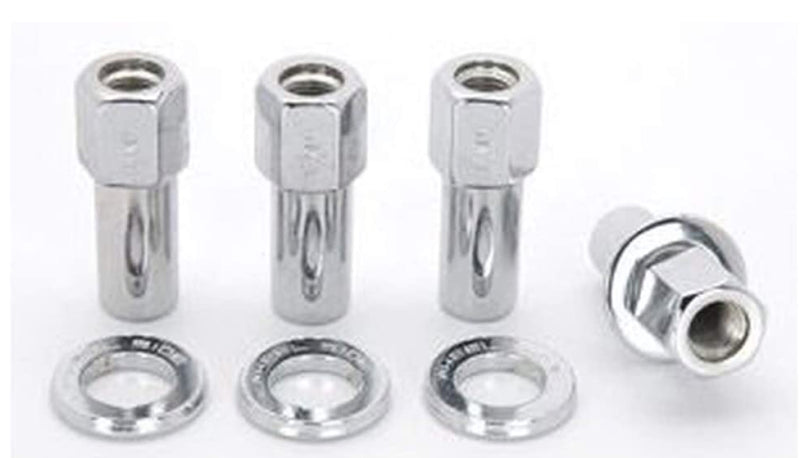 Weld Open End Lug Nuts w/ Centered Washers 1/2in. RH - 4pk