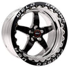 Weld S71 17x10 / 5x4.5 BP / 7.9in. BS Black Wheel (Low Pad) - Black Single Beadlock MT (image 2)