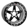 Weld S71 15x10.33 / 5x4.75 BP / 7.5in. BS Black Wheel (Medium Pad) - Black Single Beadlock MT (image 2)