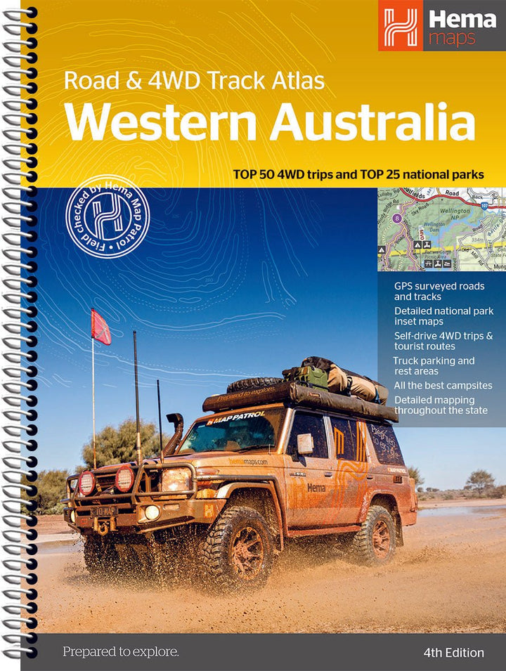 Hema Maps Western Australia Road & 4WD Track Atlas 4Th