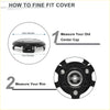 Black plastic wheel center cap with clip mechanism for precise fit fits toyota land cruiser 2016-2021