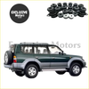 Dark green and silver toyota land cruiser prado with whole car frame buffer rubber cushion for protection use