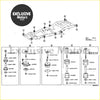 Whole car frame buffer rubber cushion sub-assembly for toyota hilux shown with detailed exhaust manifold assembly diagram parts for ford f-150