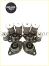 Black rubber whole car frame buffer rubber cushions with metallic flanges for toyota hilux engine mount assembly