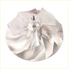 Shiny silver metallic turbocharger impeller with threaded hub and angular fins for wicked wheel 2 gtp38 turbo ford f250