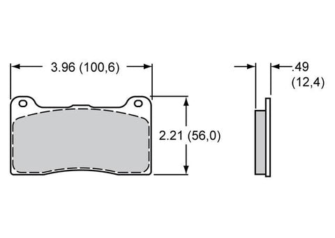Wilwood Smart Pad BP-10 Brake Pad Set 150-9136K