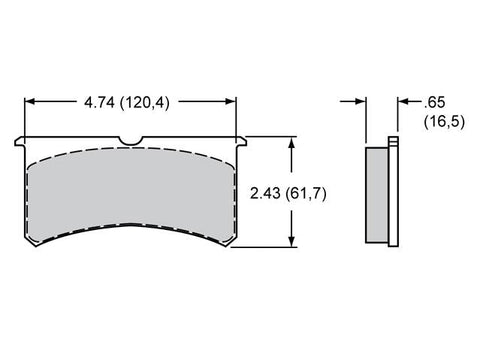 Wilwood Smart Pad BP-10 Brake Pad Set 150-8855K