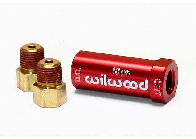 Wilwood Residual Pressure Valve 10 PSI Red 260-13784