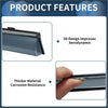 Black windshield wiper blade with sleek aerodynamic 3d design and thicker corrosion resistant material for toyota avalon