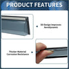 A sleek dark gray 3d car side mirror cover with polished chrome trim and thicker corrosion-resistant material