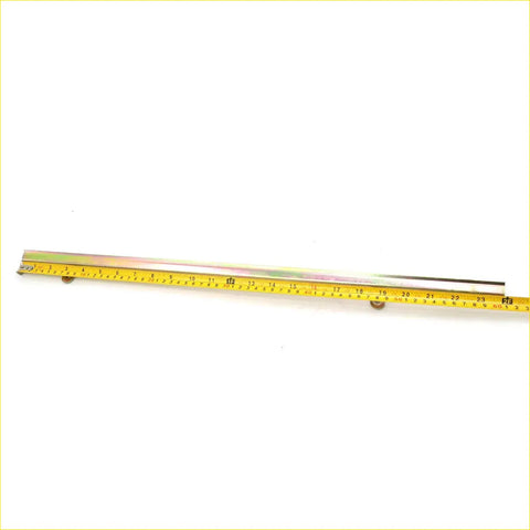 Yellow measuring tape with black numbers and metal ruler for window door glass rail support nissan datsun 620 ute