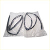 Black rubber weatherstripping seals in a clear bag for window glass run channel set Mitsubishi Triton L200 Strada
