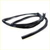 Black rubber weather stripping seal with smooth flexible profile for window glass run channel set on mitsubishi triton l200 strada