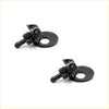 Black plastic windshield washer nozzles with circular mounting plate for Nissan 720 Navara Sentra Pathfinder Datsun 1980-1995