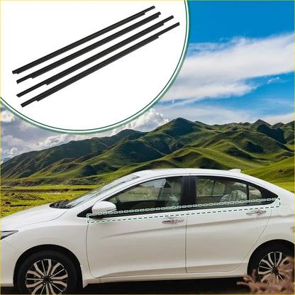 Window Weatherstrip Trim Seal Belt Kit Outer for Toyota Prius - Engine