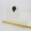 Translucent white plastic windscreen washer bottle seal with black cap and hose connector for toyota hilux sr5 2004-2010