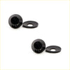 Windscreen washer jet nozzle bolts with black spherical heads and flat washers for datsun nissan 620 720 521