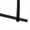 Black rubber weather stripping seal for windshield upper center moulding on nissan sentra sunny b13 sedan