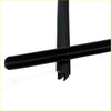 Black rubber windshield wiper blade with sleek molded edges for windshield upper center moulding on nissan sentra sunny b13 sedan