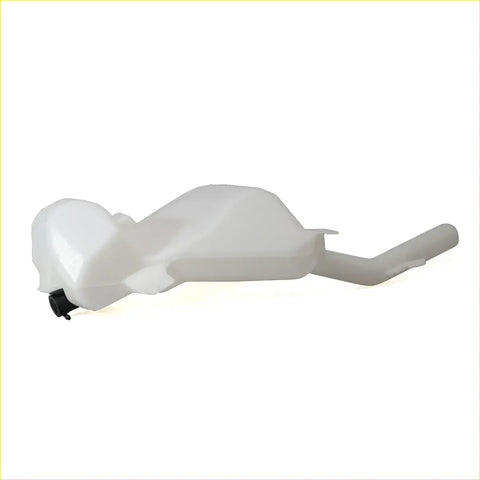 Translucent white plastic windshield washer coolant reservoir with black cap and hose for mitsubishi triton l200 strada 2005-2009