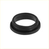 Black rubber gasket with smooth textured surface and concentric ridges for windshield washer motor pump toyota rav4