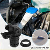 Black plastic windshield washer motor pump with matching black rubber gasket and oe 76846-tp6-a01 for toyota rav4 2004-2014