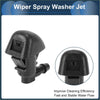 Black plastic windshield washer nozzle with textured surface and rectangular water opening for 4wd ute offroad use