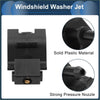 Black solid plastic windshield washer nozzle with strong pressure jet for toyota 4wd ute offroad use