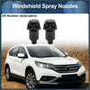 Black plastic windshield washer nozzle with matte finish and two openings for toyota 4wd ute offroad use