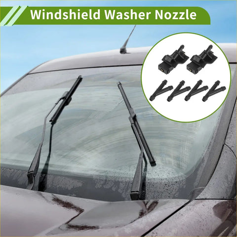 Black plastic windshield washer nozzle and hose connector for Toyota 2007-2013 perfect for 4wd ute and offroad use