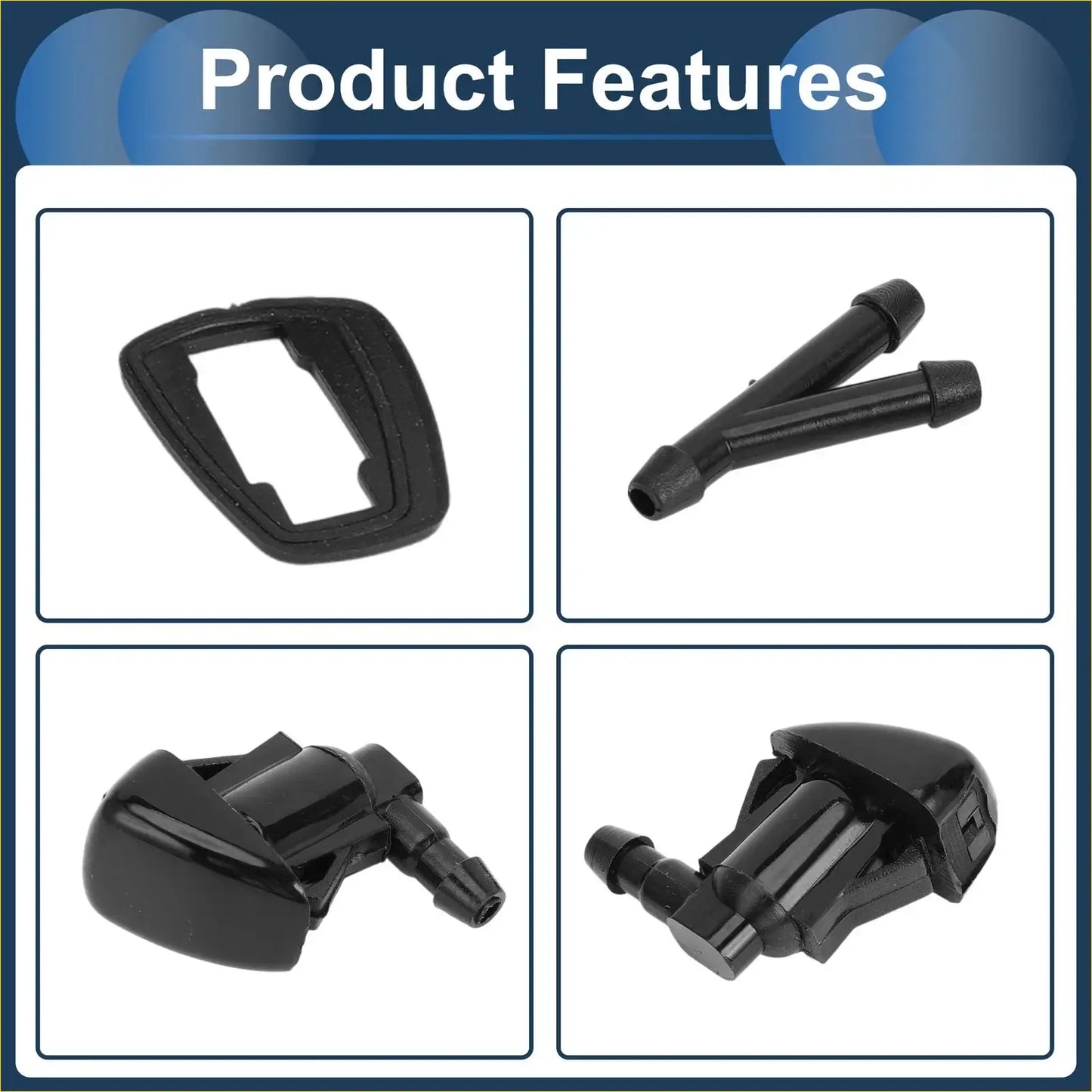 Windshield Washer Nozzle & Hose Connector for Toyota (2010-2015) - Windscreens