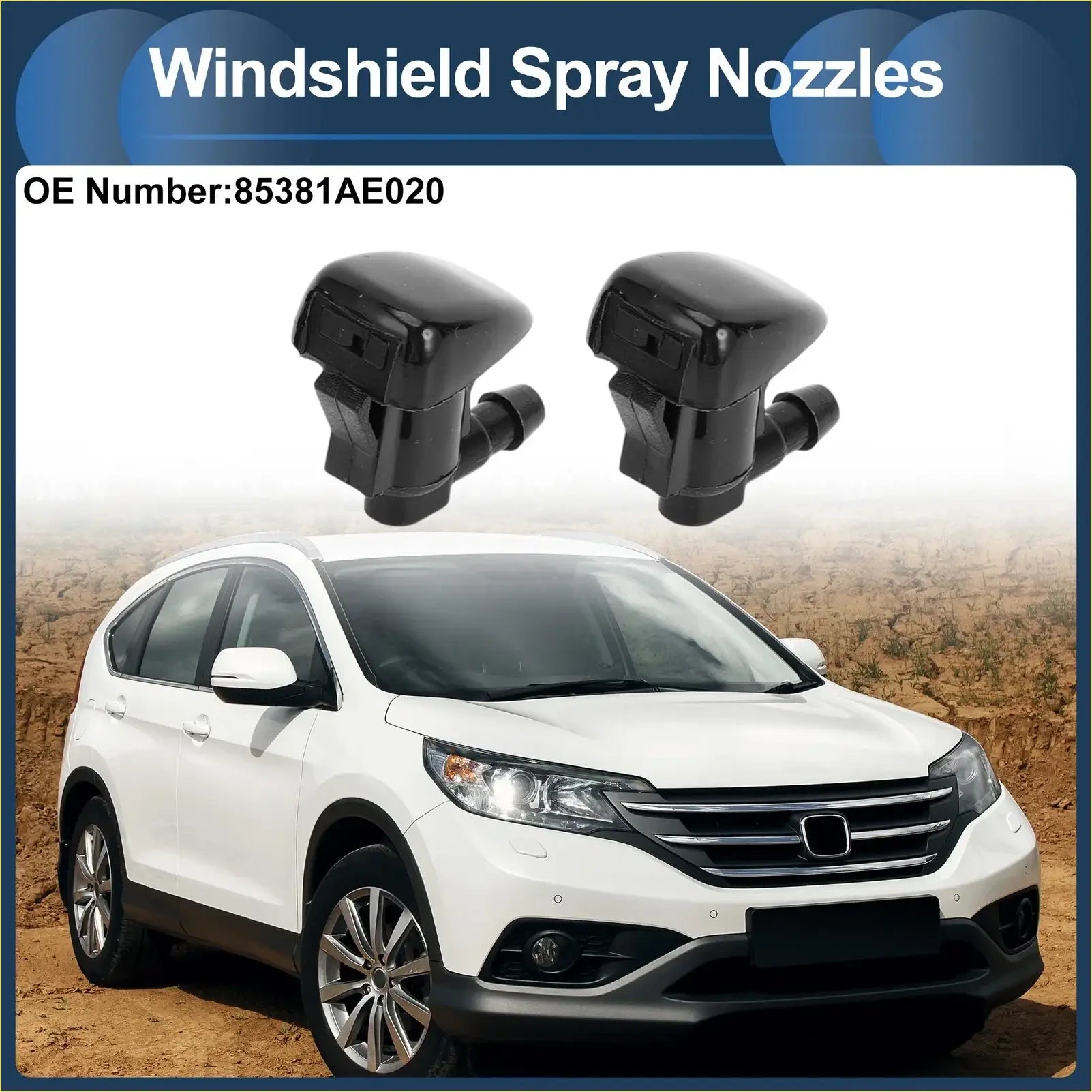 Windshield Washer Nozzle & Hose Connector for Toyota (2010-2015) - Windscreens