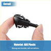 Black abs plastic windshield washer nozzle with 2 spray jets designed for durability for toyota 4wd ute offroad use