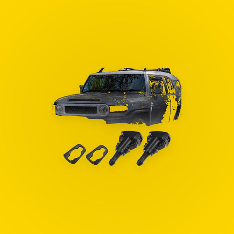 Windshield Washer Nozzles 2 x Spray Jets for Toyota