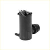 Black plastic windshield washer pump motor nozzle with cylindrical body and bracket for toyota 4runner suzuki 2000-2023