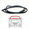 Black rubber windshield weatherstrip for mitsubishi fuso canter standard cab fe444 shown from the back side
