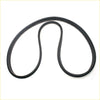 Black rubber windshield weatherstrip seal for Mitsubishi Triton Dodge Ram 50 L200 shown from the back side