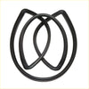 Black rubber windshield weatherstrip with channel for datsun nissan sunny b11 window seal strips