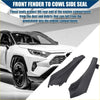 Black rubber front fender to cowling side seal for Toyota RAV4 windshield wiper cowl cover 2013-2018 back side