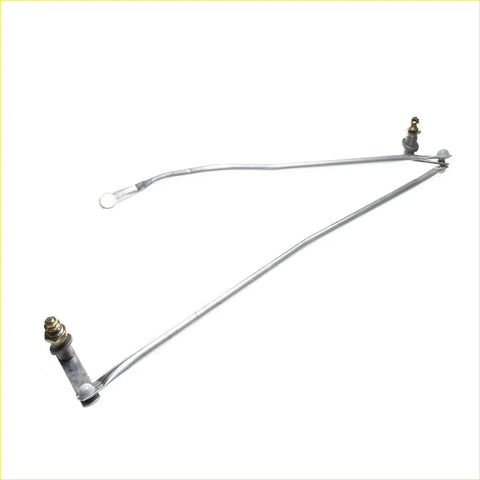 Silver metal windshield wiper link arm with adjustable mounting hardware for toyota hilux 1978-1983 back side view