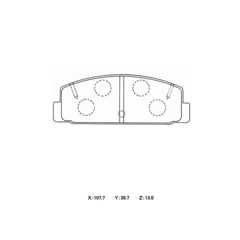 Winmax W5 Race Rear Brake Pad Set WMP118-W5