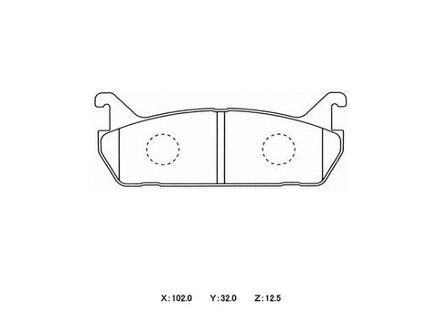 Winmax W3 Circuit Rear Brake Pad Set WMP234-W3