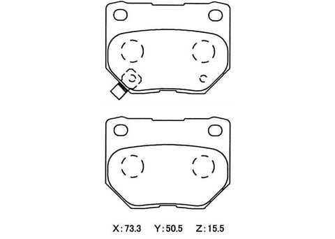 Winmax W3 Circuit Rear Brake Pad Set WMP365-W3