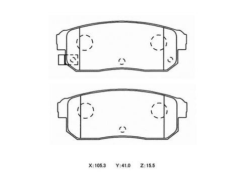 Winmax W3 Circuit Rear Brake Pad Set WMP571-W3