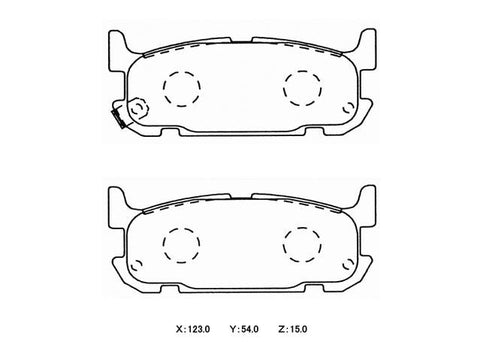 Winmax W3 Circuit Rear Brake Pad Set WMP572-W3