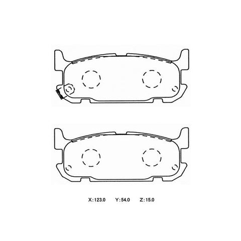 Winmax W5 Race Rear Brake Pad Set WMP572-W5